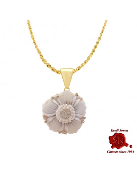 Ciondolo Cammeo Fiore