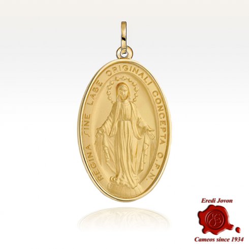 Medaglia Madonna Miracolosa Oro