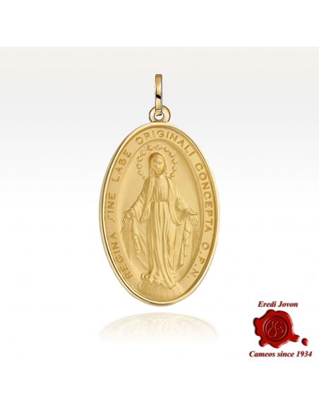 Medaglia Madonna Miracolosa Oro