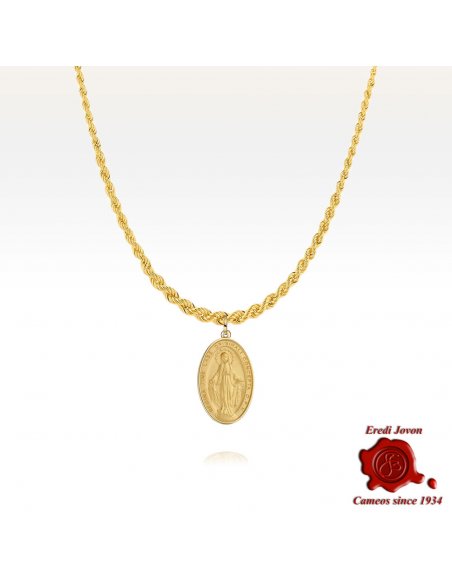 The Miraculous Medal Gold 18 kt