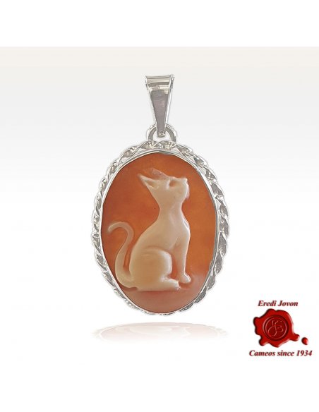 Gatto Cammeo Tradizionale Argento