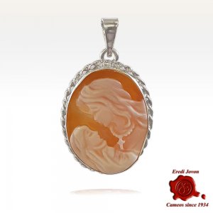 Holy Virgin Traditional Cameo Silver