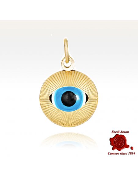 Evil Eye Charm in Gold