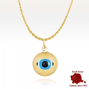 Amuleto Malocchio Occhio di Nazar in Oro 2