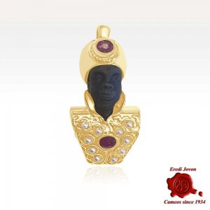 Blackamoor Pendant for Necklace | Sunset on the Gran Canal