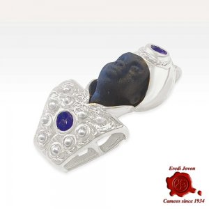 Blackamoor Pendant for Necklace | Silver Mirror 2