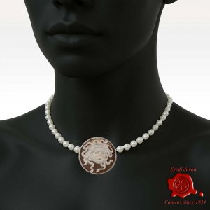 Spilla Cammeo Medusa Argento 2