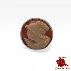 Mercury Silver Cameo Signet Ring 2