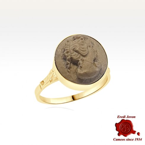 Antique Lava Cameo Ring
