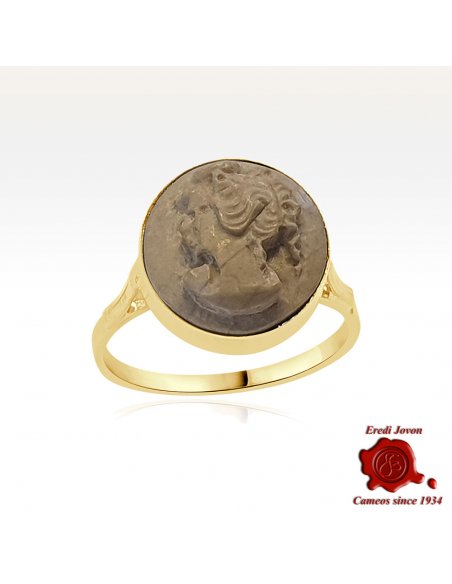 Antique Lava Cameo Ring