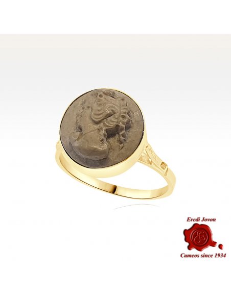 Antique Lava Cameo Ring