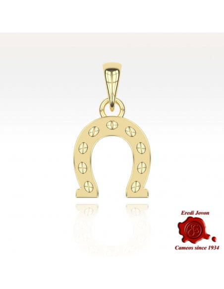 Horseshoe Lucky Charm Gold over Silver Horseshoe Lucky Charm Gold over Silver
