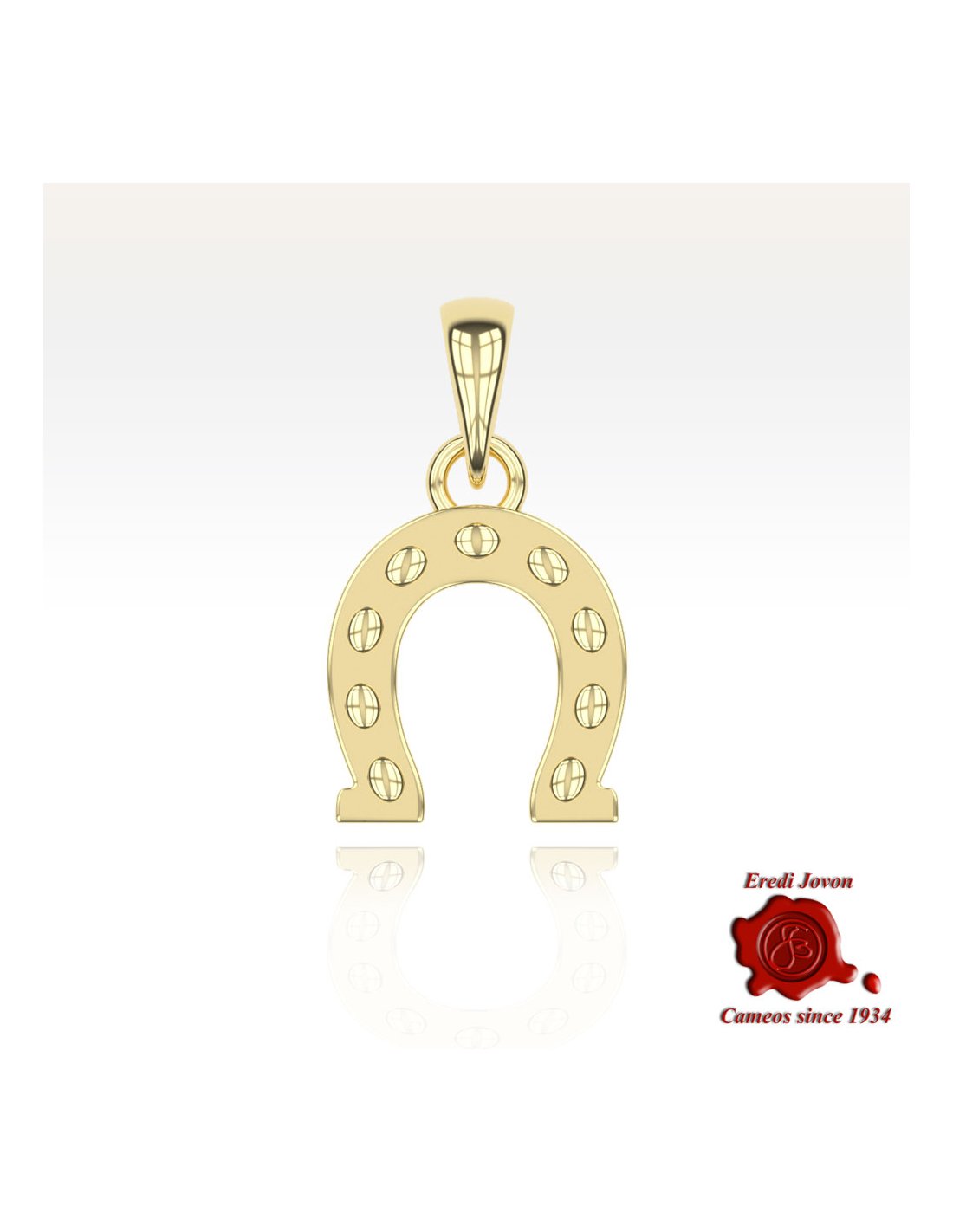 Horseshoe Lucky Charm Gold over Silver Horseshoe Lucky Charm Gold over Silver