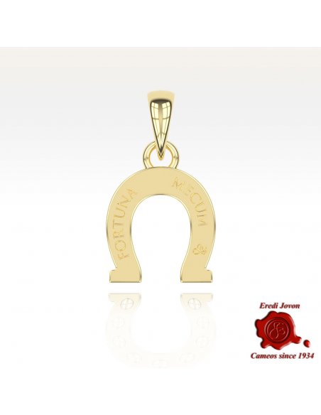Horseshoe Lucky Charm Gold over Silver Horseshoe Lucky Charm Gold over Silver