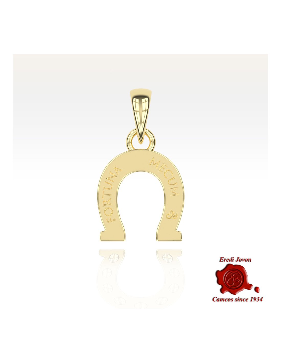 Horseshoe Lucky Charm Gold over Silver Horseshoe Lucky Charm Gold over Silver