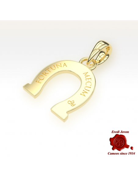 Horseshoe Lucky Charm Gold over Silver Horseshoe Lucky Charm Gold over Silver