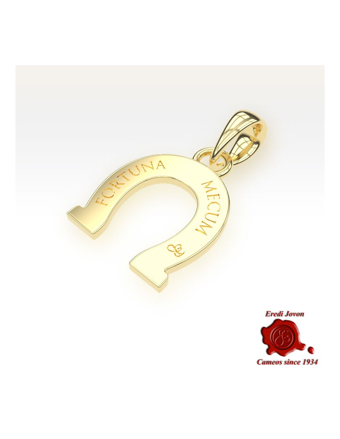 Horseshoe Lucky Charm Gold over Silver Horseshoe Lucky Charm Gold over Silver