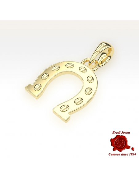 Horseshoe Lucky Charm Gold over Silver Horseshoe Lucky Charm Gold over Silver