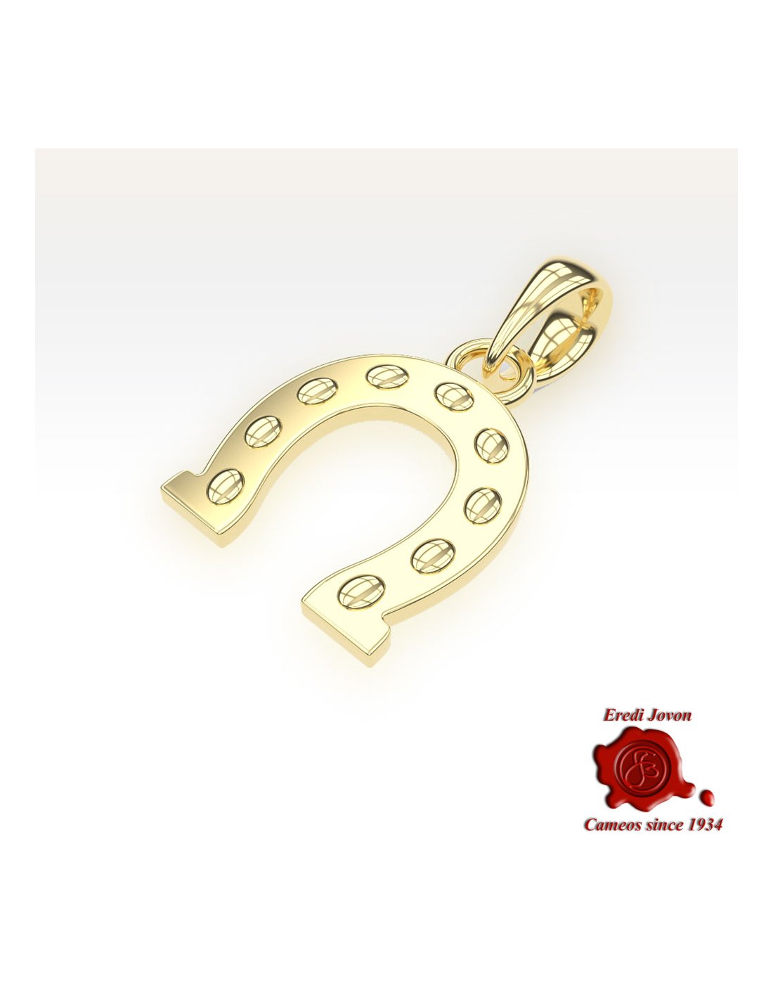 Horseshoe Lucky Charm Gold over Silver Horseshoe Lucky Charm Gold over Silver
