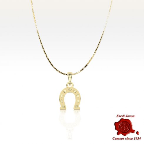 Horseshoe Lucky Charm Gold over Silver Horseshoe Lucky Charm Gold over Silver