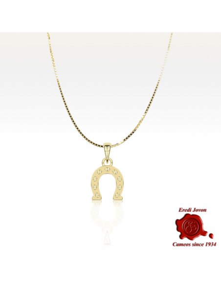 Horseshoe Lucky Charm Gold over Silver Horseshoe Lucky Charm Gold over Silver