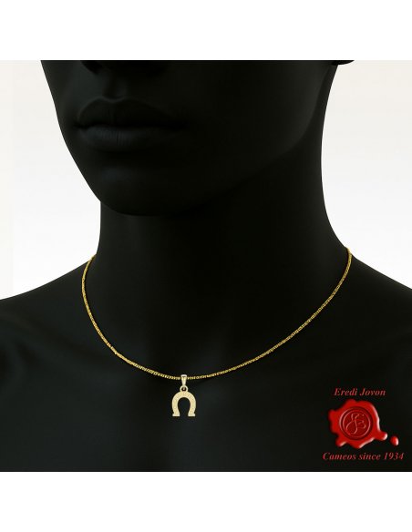 Horseshoe Lucky Charm Gold over Silver Horseshoe Lucky Charm Gold over Silver