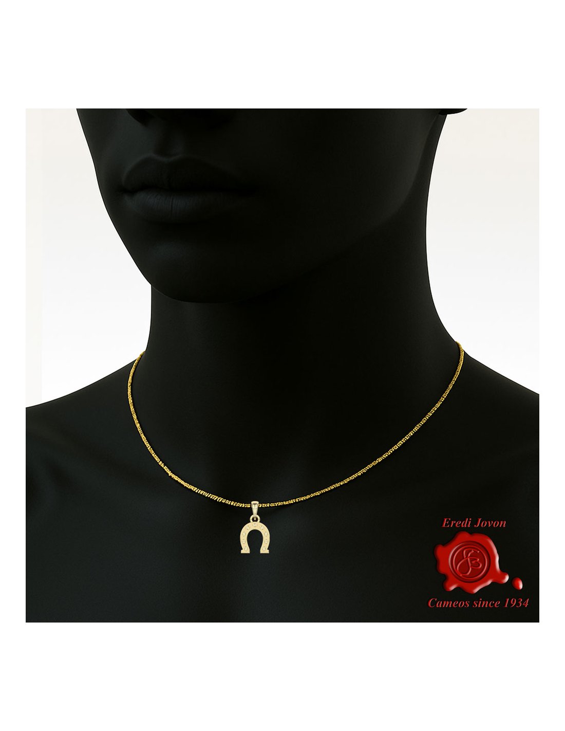 Horseshoe Lucky Charm Gold over Silver Horseshoe Lucky Charm Gold over Silver