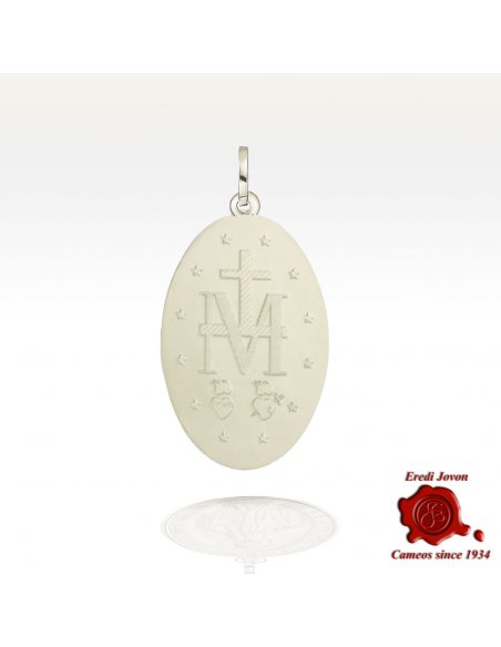 Miraculous Medal Lady of Graces Silver