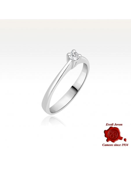 Iris Ring in White Gold and Diamonds