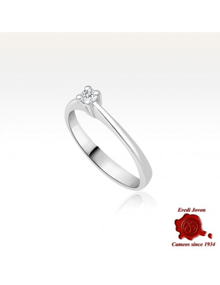 Iris Ring in White Gold and Diamonds