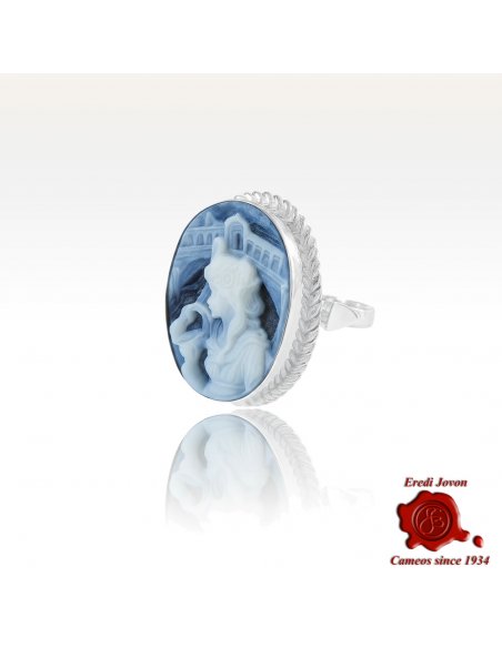 Oval Exclusive Rialto Dream Agate Cameo Ring