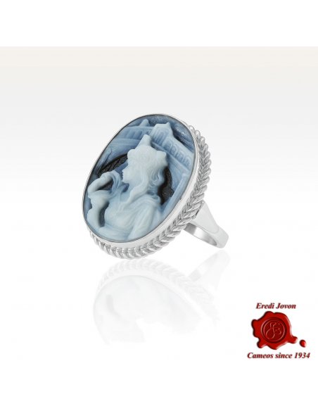Oval Exclusive Rialto Dream Agate Cameo Ring