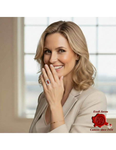 Anello Corallo Rosso Filigrana Argento Anello Corallo Rosso Filigrana Argento