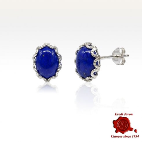 Orecchini Lapis Lazuli Argento a Lobo Orecchini Lapis Lazuli Argento a Lobo