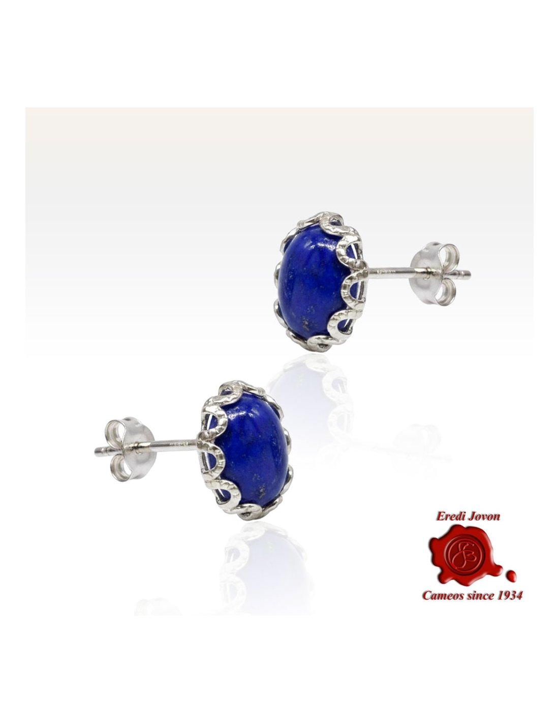 Orecchini Lapis Lazuli Argento a Lobo Orecchini Lapis Lazuli Argento a Lobo