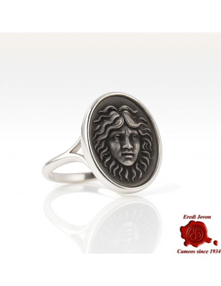 Medusa Signet Ring Silver