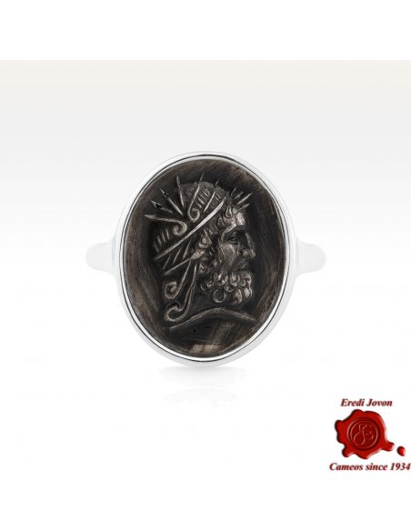 Ercole Anello Sigillo Argento