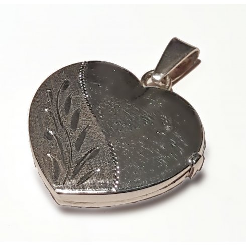 Silver locket Heart Shape necklace