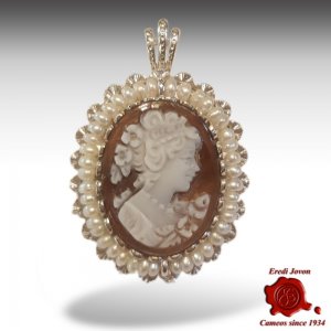 Cameo with Pearl Sardonyx Silver 2
