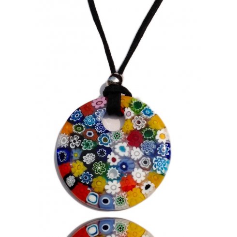 Millefiori Antica Murrina Murano Glass Necklace
