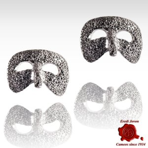 Orecchini Maschera Carnevale Argento 2