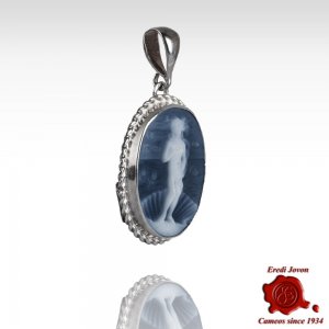 Birth of Venus Botticelli Blue Cameo 2