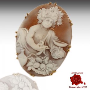 Cammeo Bacco Caravaggio Oro 2