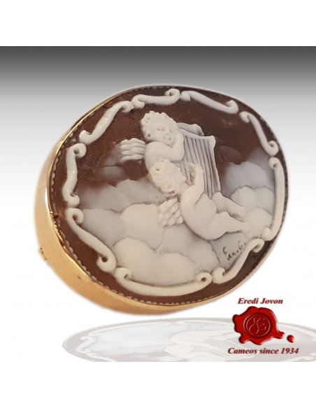 Angel Shell Cameo Gold