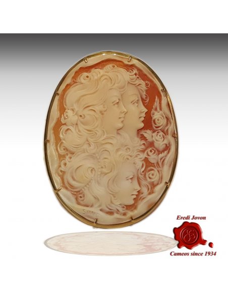 Shell Cameo Night and Day Antique