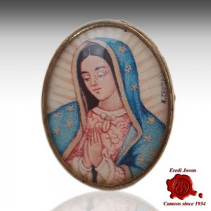 Guadalupe Antique Miniature Portraits Silver