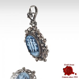 Three Graces Cameo Filigree Silver 2