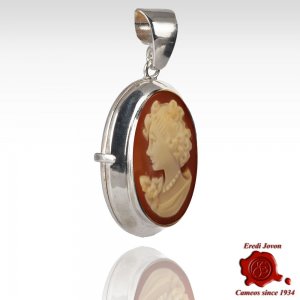 Handmade Shell Cameo Locket 2