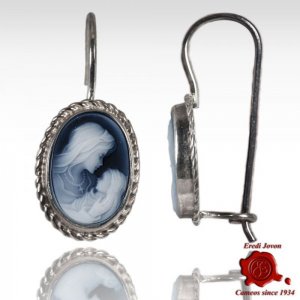 Holy Virgin Cameo Earrings 2