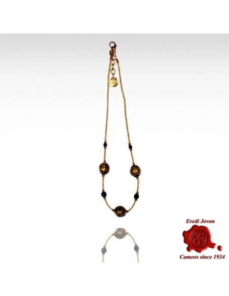 Single Line Murano Beads Necklace